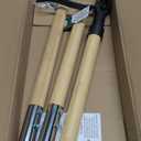 Weed Puller Tool, Stand Up Heavy Duty Root Removal Tool with 4-Claw Head & Long Handle, Garden Hand Weeding Tool - Easily Remove Weeds Without Bending, Pulling,or Kneeling (Bamboo brown)