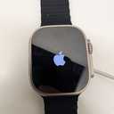 Apple Watch Ultra [GPS + Cellular 49mm] Titanium Case with Midnight Ocean Band, One Size
