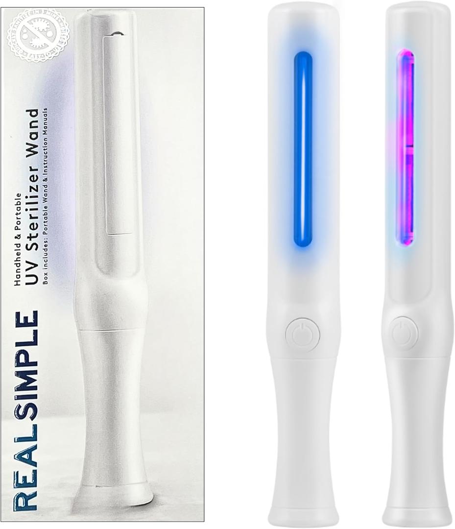 REAL SIMPLE RS UV Light SANITIZER Wand Portable - White