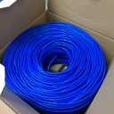 MONK CABLES | CAT6 Plenum Cable 1000ft | UTP, 23AWG, 550MHz | DSX-8000 Certified | Most Certified Cable of The Whole Market (Blue)