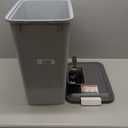 Dowell 50L Wastebasket Trash Container, 52.8Qt/13.2Gal, Plastic, Stackable, for Kitchen/Bathroom/Office, Fits Under Sink/Desk (Grey 4000 50 04) (1 Pack 50 Liter (14.38"W x 9.88"D x 22.38"H))