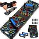 Solid Push Up Board 15 in 1 Home Workout Equipment Multi-Functional Pushup Stands System Fitness Floor Chest Muscle Exercise Professional Equipment Burn Fat Strength Training Arm Men & Women Weights (M7)