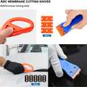 JIURUN 36 PCS Car Window Tint Kit, Vinyl Wrap Tool Window Tint Squeegee Tools Vehicle Glass Protective Film Installation Kit Automotive Window Film Tinting Kit