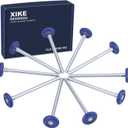 XiKe Pack of 6 Blue 2" Nylon Garage Door Roller 7" Stem, Quiet/Durable and High Load, Use 6200-2RS Double Seals Precision Bearings.