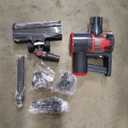 Cordless Vacuum Cleaners for Home, 60KPA 550W Dual Motor, 60 Mins Runtime, Power Detect & HEPA Filter, Touchscreen Display, Self-Standing for Pet Hair/Carpet/Car/Tile/Hardwood Floor (Black+red)