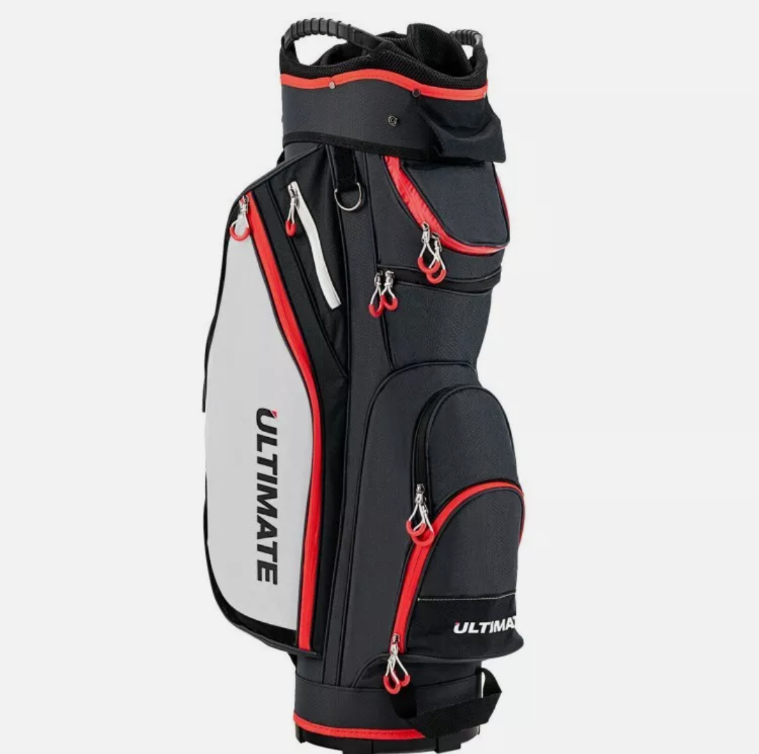 9.5"Lightweight portable Golf Cart Bag 14 Way Dividers Top Organizer Full Length