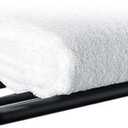 23 Inch Towel Rack with Towel Bar Holder, 2-Tier Stainless Steel Towel Shelf for Bathroom & Lavatory Wall Mounted (Black)
