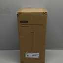 FIGDIFOR Floor Lamp, 3-Way Touch Control Dimmable Standing Lamp with Sturdy Marble Base, Brushed Nickel Touch Floor Lamp Tall Lamp with Square Linen Shade for Living Room, Bedroom, LED Bulb Included