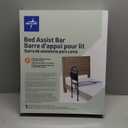 Medline Bed Assist Bar with Storage Pocket, Height Adjustable Bed Rail for Elderly Adults, Assistance for Getting In and Out of Bed at Home