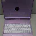 FUWANG Touch Keyboard Case for iPad Air 13 inch M4 2026/M3 2025/M2 2024 & iPad Pro 12.9 6th 5th 4th 3rd Gen, 360 Swivel Backlit for iPad Air 13 inch Case Keyboard with Multi-Touch Trackpad, Purple