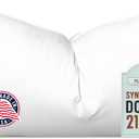 Pillowflex Synthetic Down Pillow Insert - 21x37 Down Alternative Pillow, Ultra Soft Oversized King Bed Sleeping Pillow, Large Rectangle Sham - 1 Decorative Pillow Form