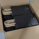 BagDream Gift Bags 100Pcs 5.25x3x8 Small Kraft Paper Gift Bags with Handles Bulk, Black Paper Sacks for Small Business, Retail, Merchandise, Grocery, Wedding Birthday Party favor