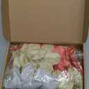 WILLBOND 45 Pieces Christmas Poinsettia Decorations Glitter Poinsettia Flowers Tree Flowers for Xmas Tree Ornaments, 5 Inch(Gold, Silver, Red)