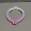 Neck Cooling Tube Wraps Ice Ring Neck Cooler Personal Ice Pack Wrap for Hot Weather Gel Reusable Wearable Gel Cooling for Summer Heat Hot Flashes Freezer Below 64.4 (Gradient Pink)