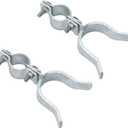 VIVIDA 1-3/8" x 2-3/8" Chain Link Gate Latch 2 PCS, Fence Fork Latch for Metal Gates with Padlock Hole, Galvanized Steel, Chain Link Fence Parts