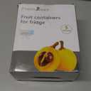 5 PCS Large Fruit Containers for Fridge - Leakproof Food Storage Containers with Removable Colander - Dishwasher & microwave safe Produce Containers Keep Fruits, Vegetables, Berry, Meat Fresh longer