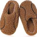 Kids Boys Girls Ball Sports Slippers Soft Plush Lined Winter Warm House Shoes Memory Foam Cozy Non-Slip Indoor Home Bedroom Slippers (12-13 Little Kid)