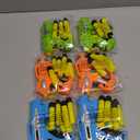 6 Pack Mini Foam Dart-Firing Blasters Micro Toy Guns with 36 Darts - Multi Pack Nerf Compatible Bulk Party Favors Supplies for Kids