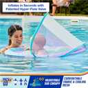 SwimWays Baby Spring Float, Baby Pool Float with Canopy, Swim Training PFD, Swimming Pool Accessories for Babies and Toddlers 9-24 Months