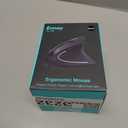 Ergonomic Mouse, LEKVEY Vertical Wireless Mouse - Rechargeable 2.4G Optical Vertical Mice : 3 Adjustable DPI 800/1200/1600 Levels 6 Buttons, for Laptop, Mac, PC, Computer, Desktop, Notebook etc, Black