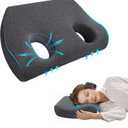 Memory Foam Ear Pillow with Hole - for Side Sleepers, Ear Pain Relief & Piercing Aftercare (CNH Pillow), Comfortable for Earplugs & Headphones