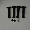 4PC Bed Frame Support Legs Stabilizer Replacement Universal Slat Reinforcement 7.6-14.5 inch Black