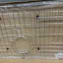 Kitchen Sink Grid and Sink Protectors 26" X 14 1/16", with Rear Drain Stainless Steel Sink Grids for Bottom of Kitchen Sinks, for Single Bowl Sinks(26" X 14 1/16" Rear Drain)