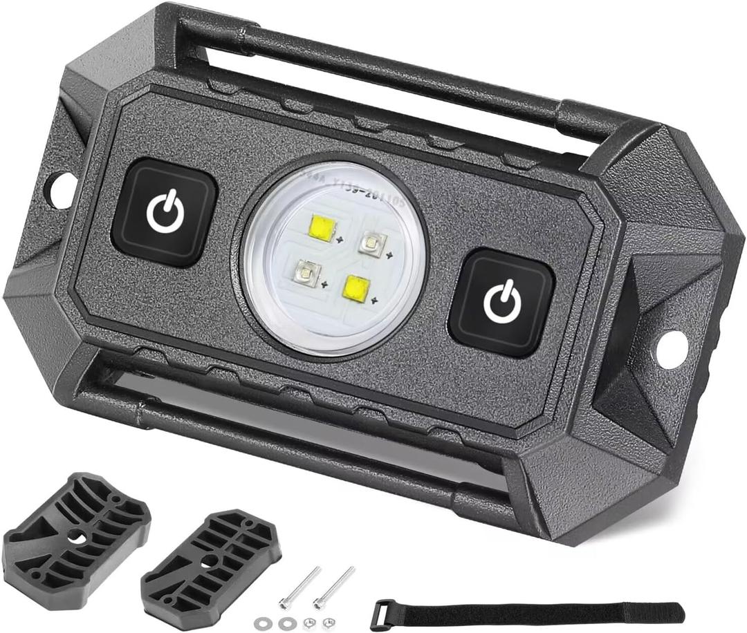 UTV Dome Light with Switch, Rfroad Lighting Universal Roll Bar Mount LED Lights Roll Cage Map Light Interior Lights for UTV ATV Golf Cart Trucks Bed RZR Polaris Off-Road - White/Green