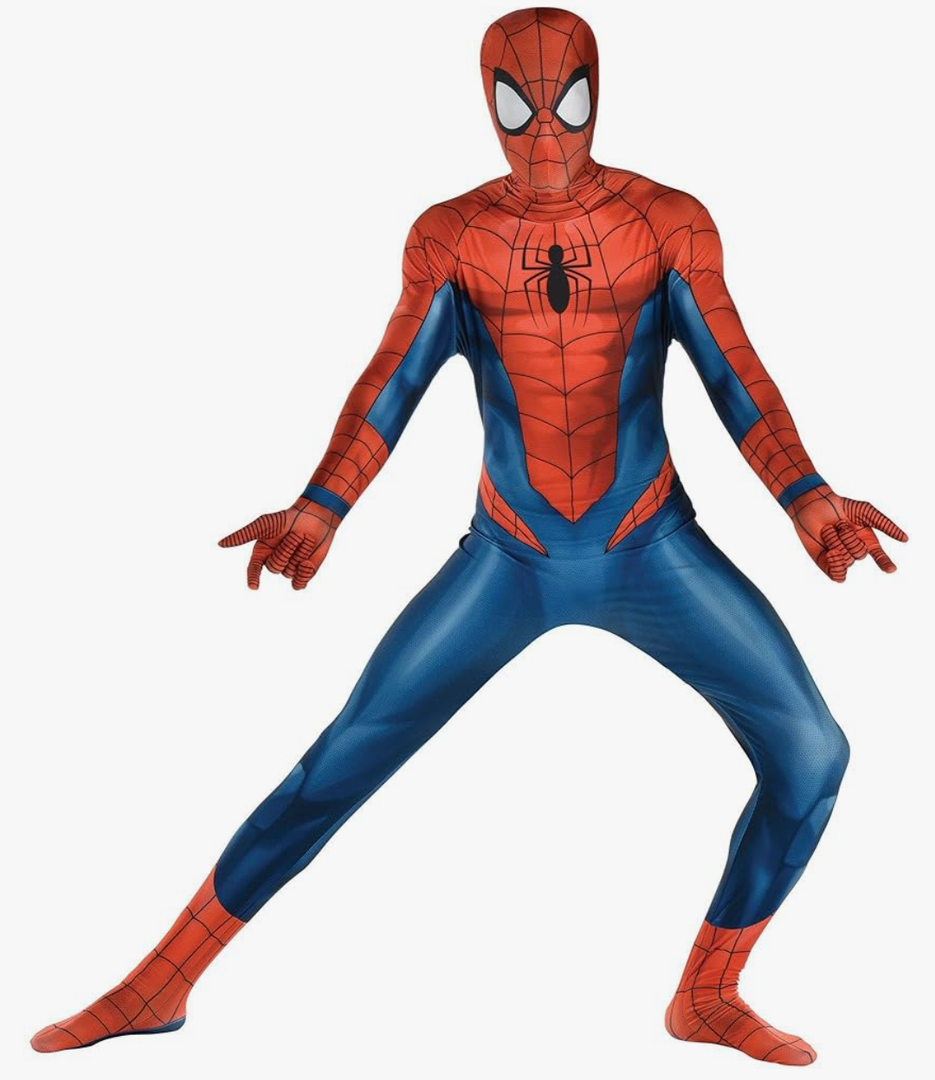Party City Spider-Man Suit Costume for Men - Marvel Comics Superhero One-Piece Costume