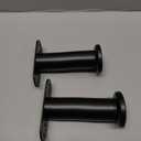 Adjustable Height Support Leg for Bed Frame,Bed Frame Center Support Legs with Wider Base,Bed Reinforcement Kit for Metal/Wood Slat,Height from 7" to 13",Black-Set of 2