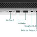HP Elitedesk 800 G3 Mini PC Desktop with 27" FHD Computer Monitor, Windows 11 Pro, Core i7-7700T 2.9GHz, Up to 3.8GHz, 8GB RAM, 256GB SSD, Keyboard, Mouse, USB WiFi