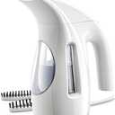HiLIFE Steamer for Clothes, Portable Handheld Design, 240ml Big Capacity, 700W, Strong Penetrating Steam, Removes Wrinkle, for Home, Office and Travel(ONLY FOR 120V)(White)