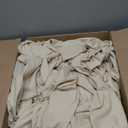 Clara Clark Flex Top King Sheets, 6 Piece Set - Hotel Luxury Sheets for Top Split King Bed, Super Soft Bedding Set, Head Split King Beige Cream