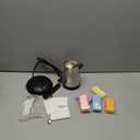 KEARLGMBH Wax Melter for Candle Making, Soy Candle Making Kit with Wax Melting Pot, DIY Candles Making Supplies Including 1lbs Soy Wax, Candle Wax Melter, Stirring Spoon, Wicks, and Centering Device (Sliver)