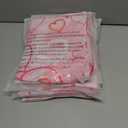 5 x Valentines Day Tablecloth Round 60 Inch,Pink Heart Table Cloth Water Resistant Washable Polyester Valentine's Day Table Cover for Kitchen Dining Table Party Decorations