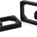 0.5 Inch Universal Billet Aluminum Leaf Spring Lowering Block Kit for Ride Height Adjustment 2 Pack Black