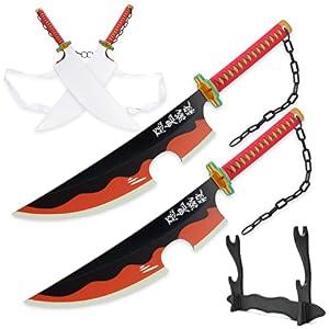 Cold Blade Two Anime Swords - 31 inches Anime Katana Replica with Belt and Stand - Tianyuans