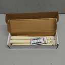 6 Pcs Flameless Taper Candles with Remote, Timer, Plastic Battery Operated Window Candles, 9.6 Inches Ivory LED Candlesticks, for Halloween Christmas Home Decoration