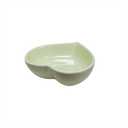 6 pcs Light Green Heart Shaped Porcelain Soy Sauce Dish 1.65 oz Ceramic Dip Dipping Bowls for Dinner Baking BBQ and Cooking