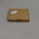 ESHATO 100 Pack 2ML Glass Sample Vial, Liquid Sampling Small Glass Bottle with Black Plastic Screw Caps,Leakproof,Light Weight and Corrosion Resistance(Clear)