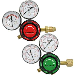 Oxygen & Acetylene Regulators - Compatible with Medium Duty Welding Gas Torch - CGA540 and CGA510