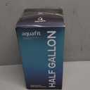 AQUAFIT Half Gallon Water Bottle with Time Marker - Straw & Chug Lid - BPA Free Gym Water Bottle with Straw - Big Gallon Jug (Nebula, 64 oz - 2in1 Lid)