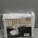 Diraysid 100% Blackout White Curtains Linen Curtains for Bedroom Grommet Thermal Insulated Room Darkening Drapes (2 Panels, W52 x L84 Inch)