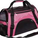MuchL Pet Carrier Soft-Sided Carriers for Cat Carriers Dog Carrier for Small Medium Cats Dogs Puppies Pet Carrier Airline Approved Cat Dog Pet Travel Carrier (Medium,Pink)
