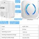 WiFi Wireless Doorbell Chime,Compatible with Google Nest Ring Blink No Wiring Needed, Easy Setup, Work with Alexa,No Range Limits,5-Volume, Supports 99+ Chimes, for Large Home Villa Apartment