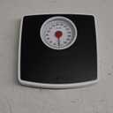 Taylor Battery Free Analog Scales for Body Weight, 330LB Capacity, Easy to Read Large 4.25-inch Dial, 10.3 x 10.6-inch Vinyl Mat Platform, Black