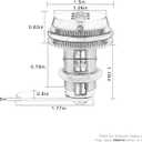 3 Pack Combination Cabinet Lock, Password Coded Cabinet Lock,Combination cam Locks with- Suitable for 1-1/8'' Cabinet Deposit Box Mailbox (Silver, 3pcs for 0.3-0.9 inch)