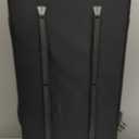 Amazon Basics 35-inch Large Rolling Duffle Bag with Wheels and Handle, Travel Duffle Bag with Durable Ripstop Polyester Material, 2 Layers of Space, Multiple Interior and Exterior Pockets, Black