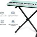 The ONE Single-X Keyboard Stand, Pre-Assembled X-Style Keyboard Stand with Locking Straps & Quick Release Mechanism, Adjustable Piano Stand
