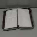 alavisxf xx CD Case, 96 Capacity Hard Plastic CD Holder Protective DVD Disc Storage Case Holder Portable Zipper CD DVD Organizer Storage Wallet for Car Home Travel (96 Capacity, Coffee)